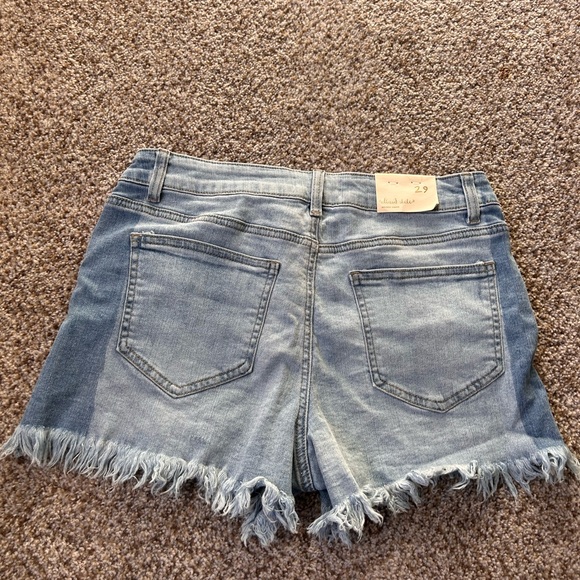 High-Rise Denim Shorts - Trendy & Comfortable - Picture 2 of 4